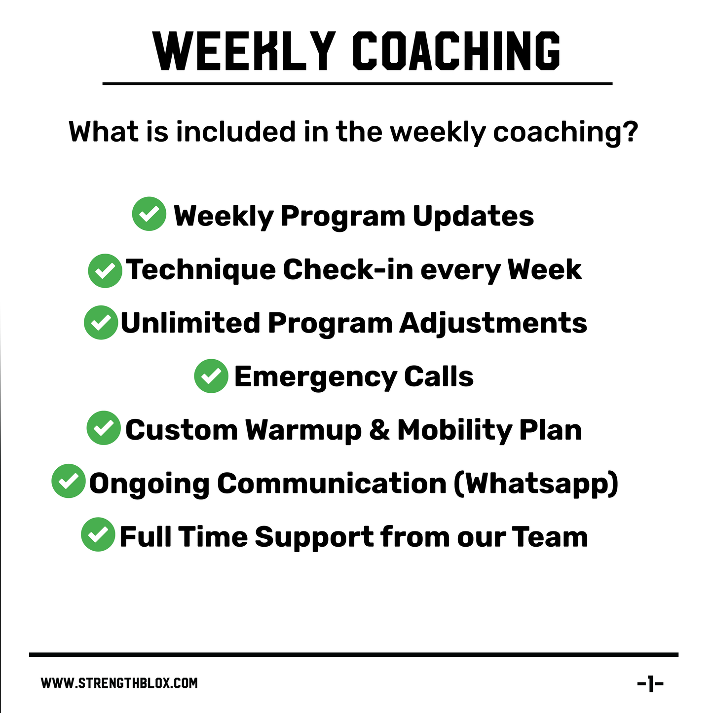Weekly Powerlifting Coaching