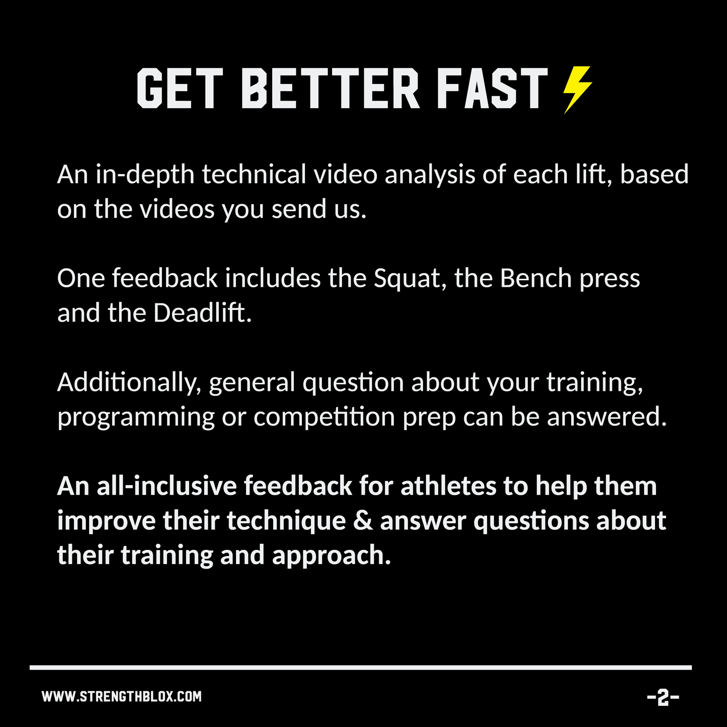 Strengthblox Feedback